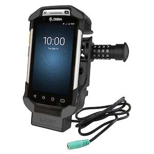 Ram Handheld Pc Holders Mounts: RAM® Combo-Locking Form-Fit Powered Dock for Zebra TC70, 72, 75 & 77 (RAM-HOL-ZE7CLU)