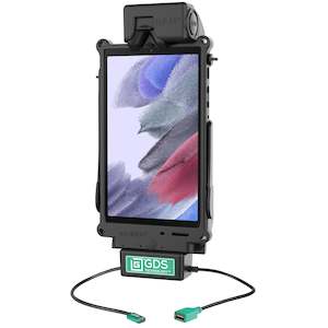 Ram Mount Holders Cradles: GDS® Tough-Dock™ + Single USB-A for Samsung Tab A9 & A7 Lite 8.7" (RAM-GDS-DOCK-SAM80CDU)