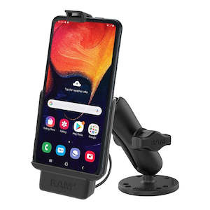 Ram Phone Mounts: RAM® EZ-Roll'r™ Powered Drill-Down Mount for Samsung XCover Pro (RAM-B-138-SAM9PU)