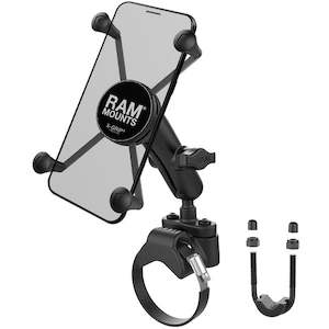 Ram Phone Mounts: RAM® X-Grip® Large Phone Mount with ATV/UTV Rail Base (RAM-B-231-2-UN10)
