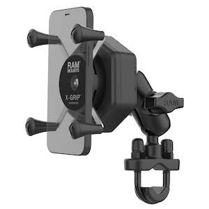 RAM® X-Grip® Phone Mount with Vibe-Safe™ & U-Bolt Base - Short (RAM-B-149Z-A-UN7-462)
