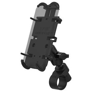 Ram Phone Mounts: RAM® Quick-Grip™ XL Phone Mount with RAM® Tough-Strap™ Handlebar Base (RAP-B-460-A-PD4U )