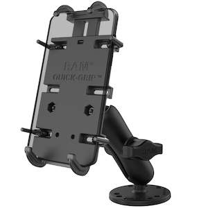 Ram Phone Mounts: RAM® Quick-Grip™ XL Spring-Loaded Phone Mount with Drill-Down Base (RAM-B-138-PD4U)