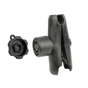 Ram C Size: RAM® Composite Double Socket Arm with 5-Pin RAM® Pin-Lock™ Security Knob (RAP-201-S-KEY5U)