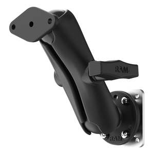 Ram C Size: RAM® Dashboard Mount with Backing Plate & Diamond Plate - C Size Medium (RAM-138-225B2U)