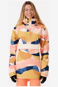 Snow: RIP CURL WOMENS RIDER ANORAK SNOW JACKET - MULTICO