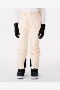 RIP CURL WOMENS RIDER HIGH WAIST SNOW PANT - OFF WHITE (S ONLY)