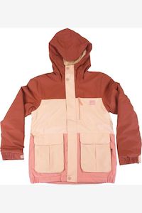 RIP CURL SNAKE SNOW JACKET - PEACH AMBER