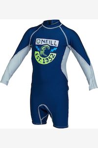 Rashies: O'NEILL BOYS TODDLER SPF LONG SLEEVE SPRING RASHSUIT - MARINE
