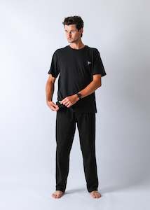 Mens Tops: FLAG T-SHIRT - BLACK