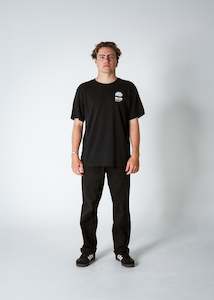 Mens Tops: SCATTER BRAIN T-SHIRT - BLACK