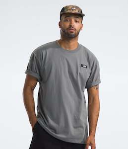 Mens Tops: SHORT SLEEVE HEAVY WEIGHT RELAXED TEE - SMOKED PEARL