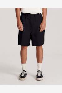 HARRO PLEAT SHORT - BLACK