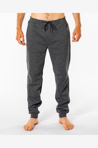 Pants: ANTI SERIES DEPARTED TRACKPANT - CHARCOAL MARLE