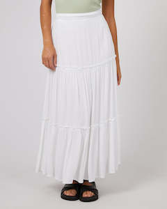 Skirts: OLSEN SKIRT - WHITE