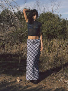 THRILLS FRIENDLY SERVICE BIAS SKIRT - ICEBERG