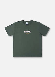 Mens Tops: RIVVIA PUFFER T-SHIRT - OLIVE