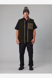 Sweatshirts Jackets: OBAN VEST - FOREST