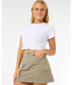 Skirts: RIP CURL CRUISIN CARGO MINI SKIRT - SAGE