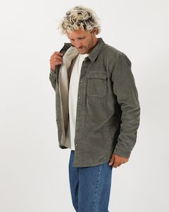 Sweatshirts Jackets: T&C THE RANCH CORD JACKET - MILITARY