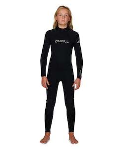 O'NEILL YOUTH REACTOR 2 GBS BACK ZIP FULL 4/3MM WETSUIT - BLACK