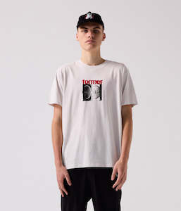 Mens Tops: PITCH CRUX T-SHIRT - BONE