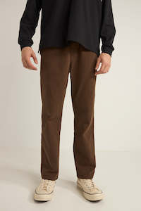 Pants: RHYTHM BRUSHED JAM PANT - BROWN