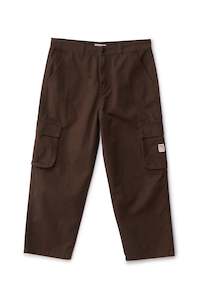 Pants: S-DOUBLE CARGO WORK PANT - CHOCOLATE