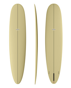Longboards: CJ NELSON PARALLAX PLUS - THUNDERBOLT RED - 9'1" in OLD FOAM