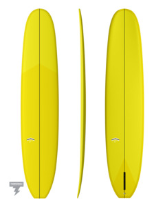 Longboards: CJ NELSON SLASHER LO PRO - THUNDERBOLT SILVER - 9'3" in YELLOW