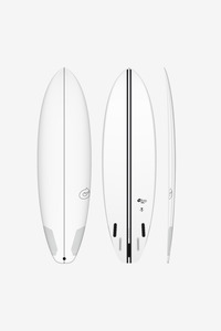 Mid Length Fun Board: TORQ TEC BIG BOY 23 - WHITE - 7'2"