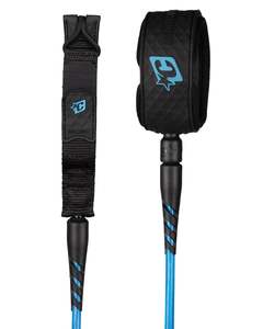 Leashes: RELIANCE 2.0 MEDIUM DUTY 6 LEASH - CYAN TWIST BLACK
