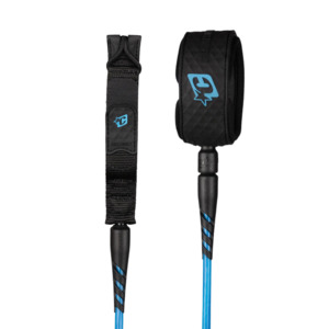 CREATURES STANDARD DUTY 6'0" LEASH - CYAN TWIST BLACK