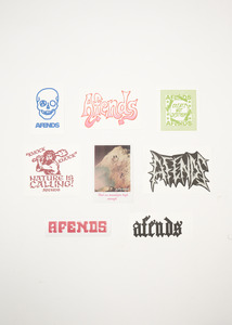 Essentials: AFENDS DROP ZONE STICKER PACK - MULTI