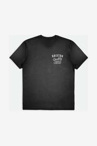 BRIXTON HUBAL HW RELAXED TEE - BLACK CLASSIC