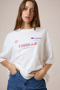 THRILLS ANARCHY IN PARADISE OVERSIZED TEE - DIRTY WHITE