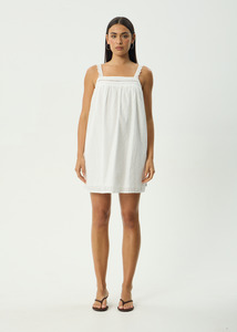 AFENDS KINDRED MINI DRESS - WHITE