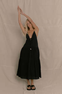 Dresses: RHYTHM JACI MAXI DRESS - BLACK