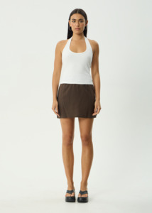 AFENDS LILO MINI SKIRT - COFFEE