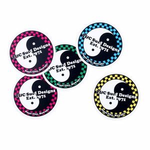 Accessories: T&C PEARL CITY CHECKER STICKER 5 PACK - MULTI