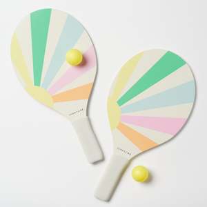 Accessories: SUNNYLIFE POOL SIDE BEACH PADDLE SET - PASTEL GELATO