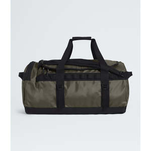 Accessories: BASE CAMP DUFFEL SMALL - NEW TAUPE GREEN/TNF BLACK