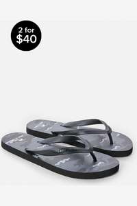 FLOW CAMO BLOOM OPEN TOE - BLACK