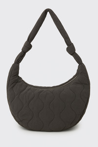 Thrills: THRILLS NEVER MIND PADDED SHOULDER BAG - CHARCOAL