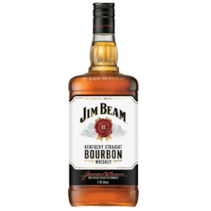 Bourbon: Jim Beam White Label Kentucky Bourbon 1.75 Litre