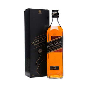 Whiskey: Johnnie Walker Black Label Scotch Whisky 1 Litre