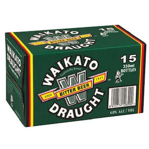 Nz Classics: Waikato Draught 15 x 330ml Bottles
