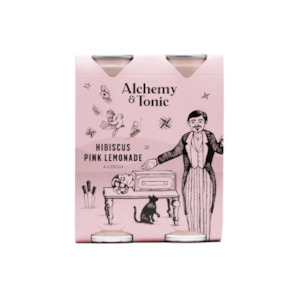 Alchemy & Tonic Hibiscus Pink Lemonade 4 x 250ml Cans