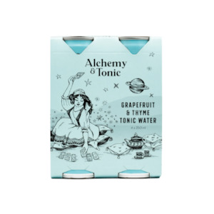 Mixers Non Alcs: Alchemy & Tonic Grapefruit & Thyme Tonic Water 4 x 250ml Cans
