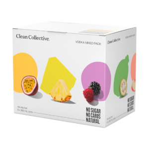 Clean Collective Vodka Mixed Pack RTD 6 x 250ml Cans